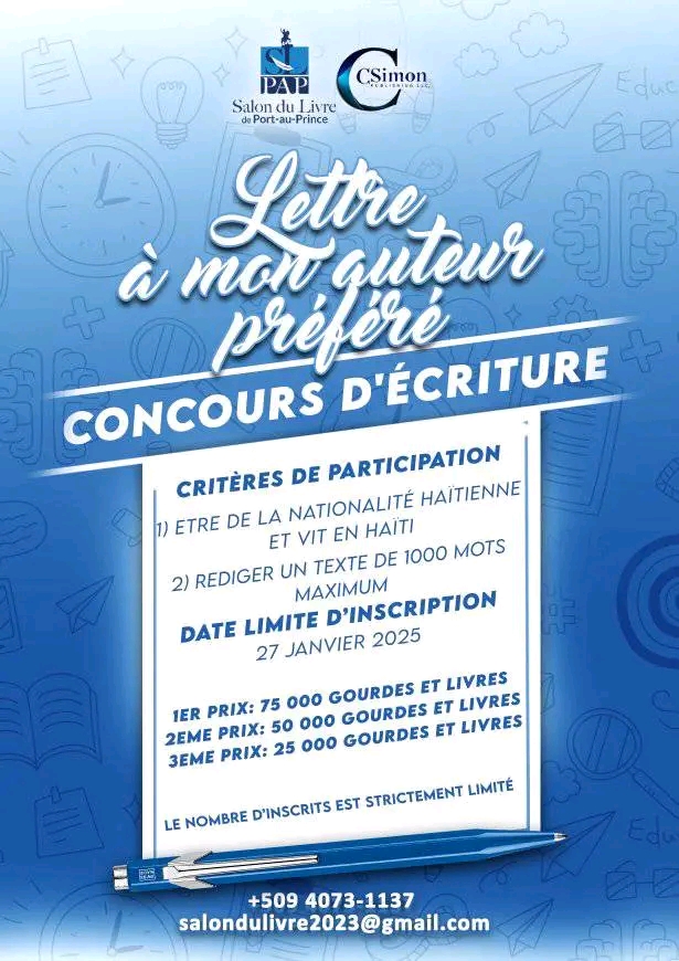 Carta a Mi Autor Favorito: Una Iniciativa de CSimon Publishing y la Feria del Libro de Puerto Príncipe