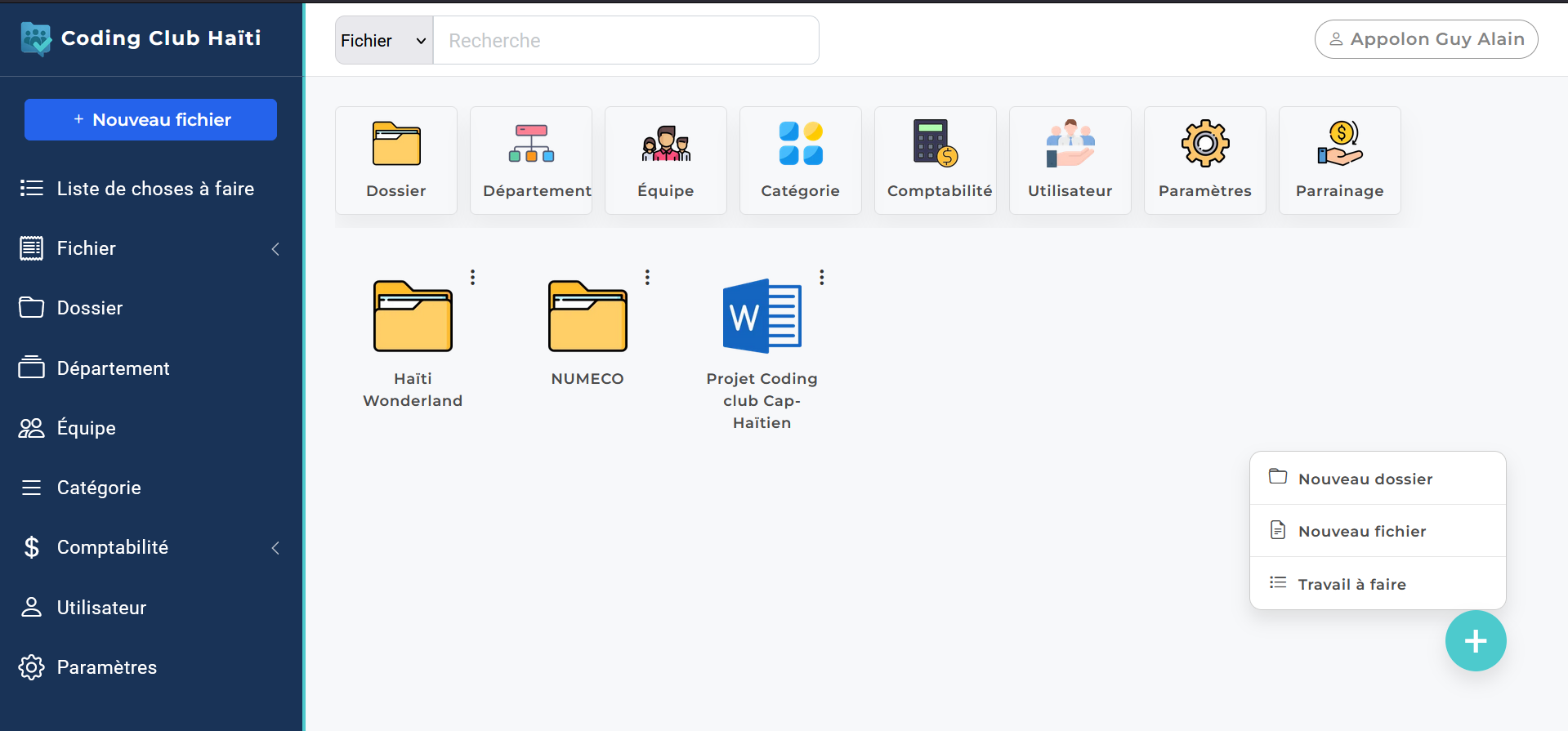 MyTeamCollab: Appolon Guy Alain revoluciona el intercambio de documentos en equipo