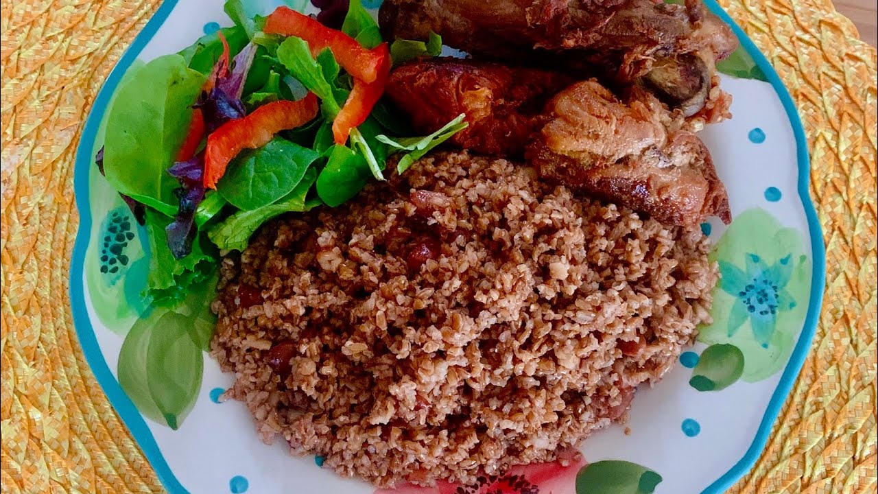 Receta haitiana: Cómo preparar un delicioso arroz con frijoles rojos y trigo